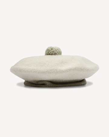 Noah Wool Knit Beret Fawn