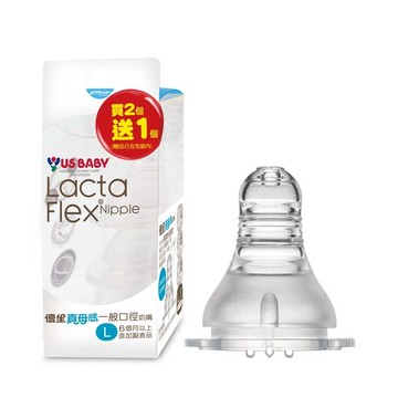 優生USBABY 真母感奶嘴 一般口徑L 2+1入