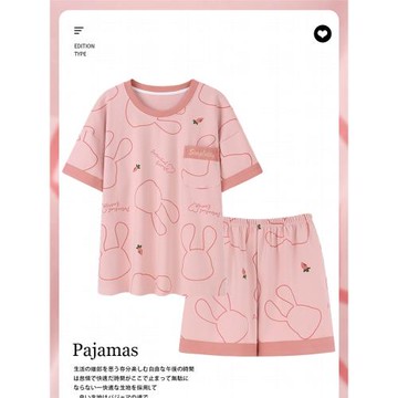 睡衣女款夏天純棉短袖短褲媽媽2025新款春秋夏款女士家居服套裝薄