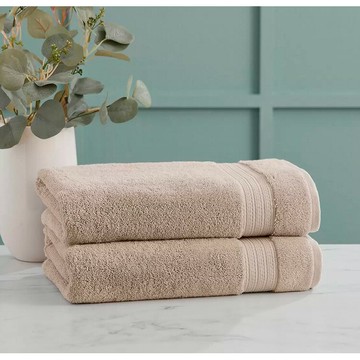 [COSCO代購5] 促銷到12月30號 W1851162 Purely Indulgent 印度純棉浴巾 76公分 X 147公分 卡其色 2組