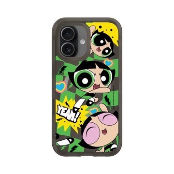 iPhone 17 AirX 本質黑 - The Powerpuff Girls 飛天小女警 - 毛毛 - 可愛格紋款