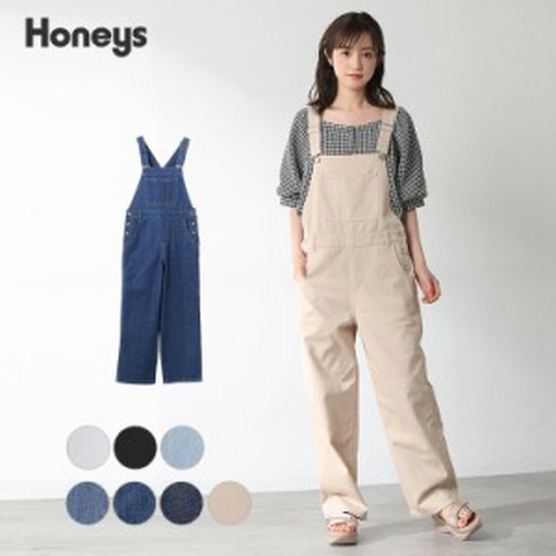 オーバーオール デニム レディース 春新作 夏新作 秋新作 冬新作 Popteen 雑誌掲載 Honeys ハニーズ オーバーオール Web限定llサイズ有 通販 Lineポイント最大get Lineショッピング