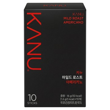 KANU 經典美式黑咖啡 mild roast  1.6g  10條  1盒