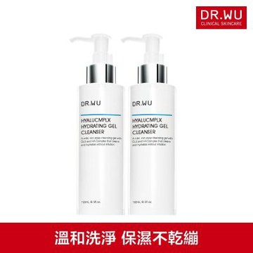 DR.WU 玻尿酸保濕潔顏凝露150ML(共2入)