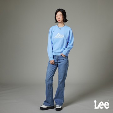 Lee 女款 427 高腰標準喇叭牛仔褲 中淺藍洗水｜Modern
