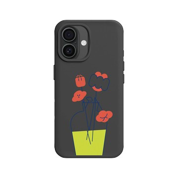 iPhone 16 SolidX 黑 - Minimalist Lifestyle / 極簡生活 - 花的姿態