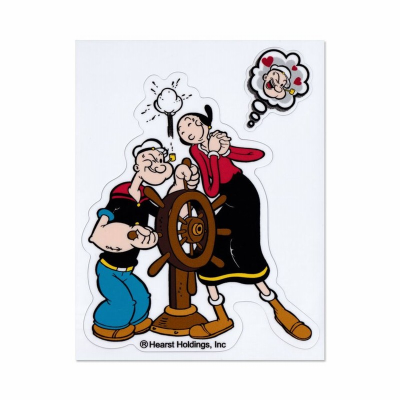 ポパイ ステッカー キャラクター アメリカ おしゃれ かわいい 車 バイク アウトドア キャンプ カーステッカー Popeye Po 01 通販 Lineポイント最大0 5 Get Lineショッピング