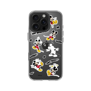 iPhone 16 Pro Clear Case（相機按鈕） 透明 - 迪士尼-米奇 Mickey - Sticker-嘿嘿米奇