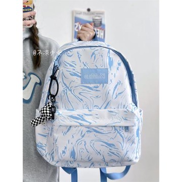 涂鴉個性小眾書包日系ins學生大容量休閑百搭雙肩包輕便電腦背包