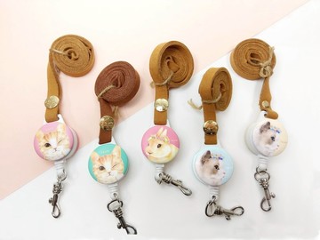 i好戴 伸縮卡套組-插畫毛孩子系列 / 田園兔子 米克斯 波斯貓_ADH