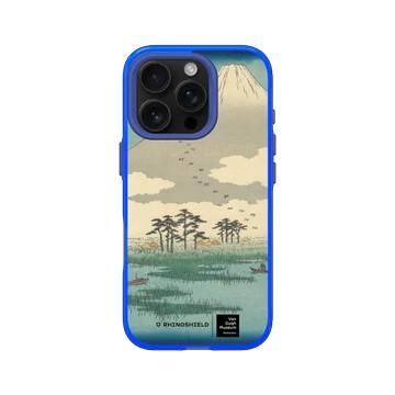 iPhone 16 Pro JellyTint 激光藍 - Van Gogh Museum 梵谷博物館 - 吉原：富士沼澤中漂浮島嶼之野 - 歌川廣重
