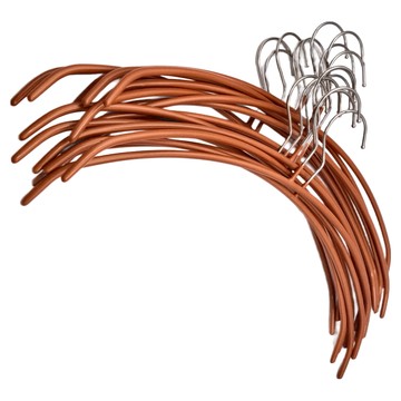 Axis 艾克思 高荷重乾濕兩用防滑超輕巧衣架 18入 台灣製 PVC塑料+鐵  沙漠金  42 x 22cm  1組