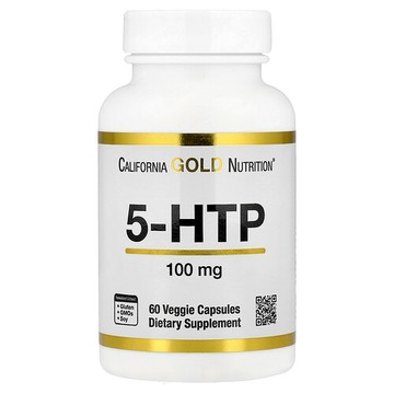California Gold Nutrition, 5-HTP，100 毫克，60 粒素食膠囊