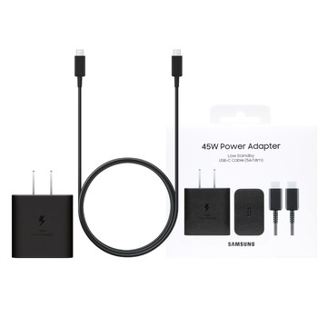 Samsung T4511新款 原廠盒裝組 / 45W PD閃充+5A 雙Type C線1.8m (for Z旗艦系列)