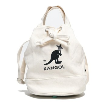 【逢甲 FUZZY】KANGOL 水桶包 側背包 束口包 米色 黑色 6925300701 6925300720