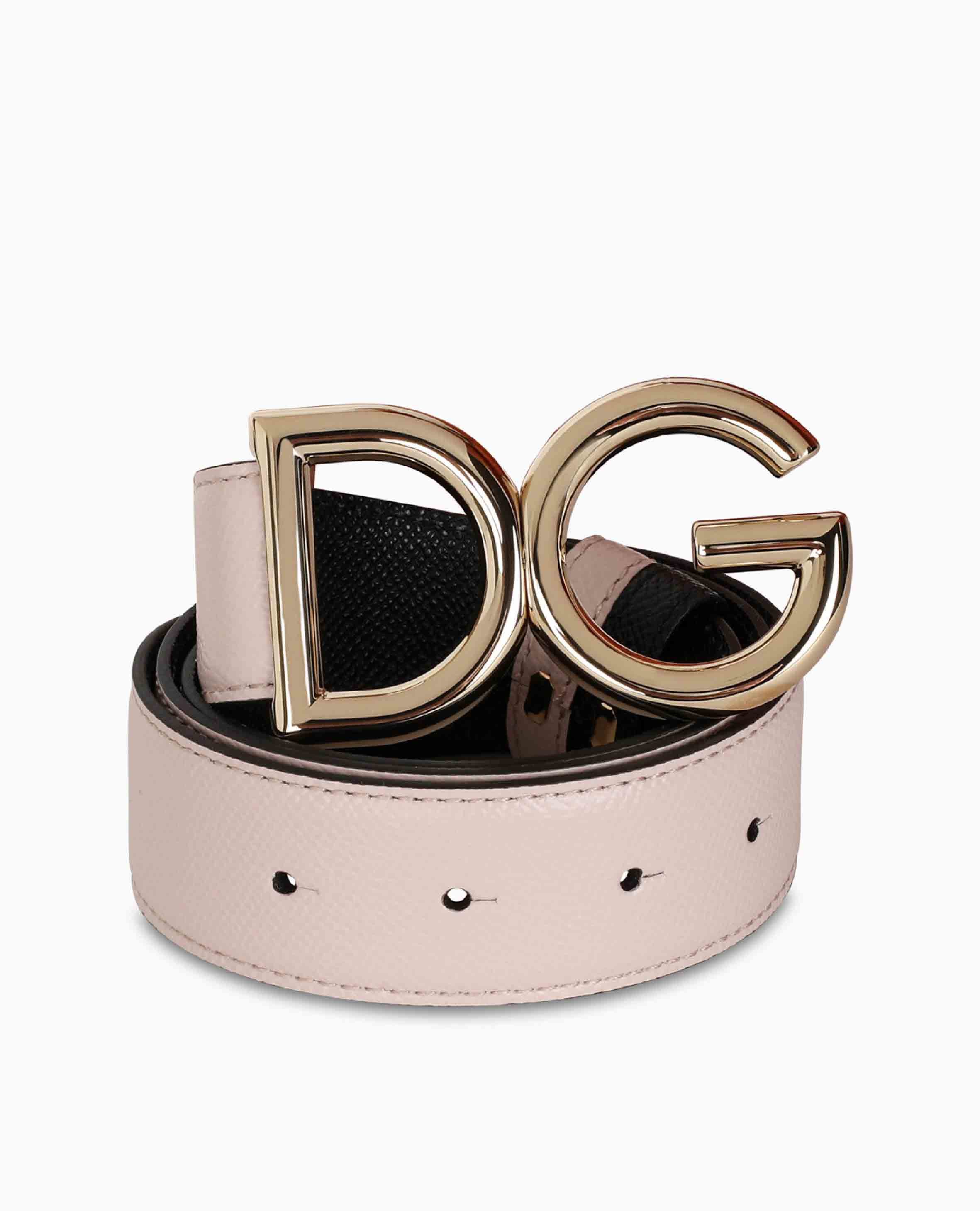 DOLCE & GABBANA 女 DG LOGO 雙面腰帶