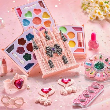 兒童化妝品套裝口紅指甲油仿真女孩4歲過家家禮物玩具批發038.052