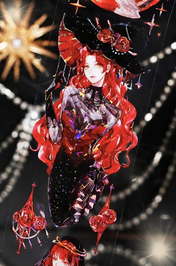 緋夜 紅髮女神樣 PET 和紙膠帶 貝殼光 10米卷