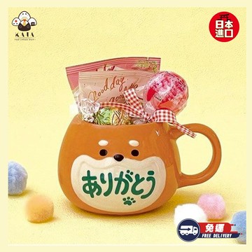 [快速出貨]✶萌犬祝福【食器堂】日本 柴犬馬克杯 ARIGATO 造型馬克杯 生日禮物 母親節禮物