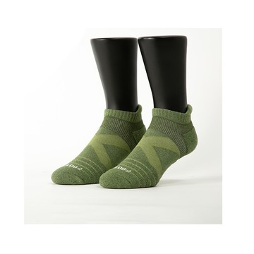 暖陽麻花輕壓力足弓船短男襪-綠<尺寸:XL 26-29cm>