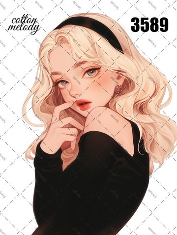 original sticker no.3589 人物貼紙 原創貼紙 原創人物貼紙 裝飾貼紙 cotton melody