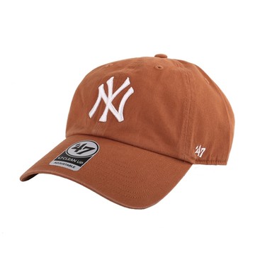 47BRAND 品牌-NY 白繡線女款棒球帽(磚橘色)
