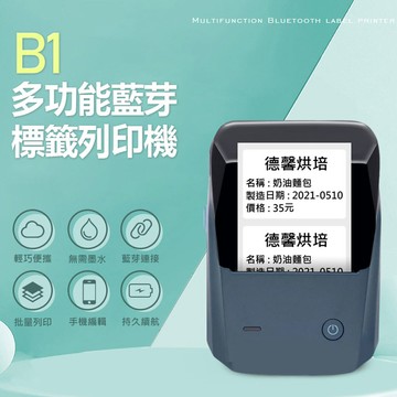 B1 多功能藍芽標籤列印機 APP編輯 無需墨水 批量列印 多種版型 持久續航