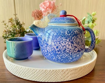 茶壺杯盤組(加送骨瓷盤)・薰衣草系列/送禮包裝/小卡代寫