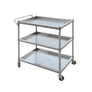 [領券折50 ]【史代新文具】Rubbermaid TGK-08S 不銹鋼三層推車
