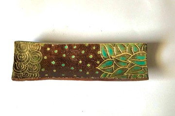 曾永鴻  植物紋長盤