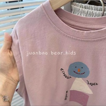 0-6歲男女童寬松休閑無袖t恤夏季新款中小童卡通百搭圓領背心上衣