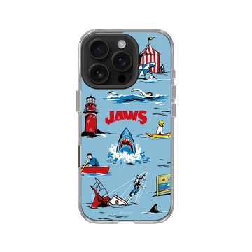iPhone 16 Pro Clear Case（相機按鈕） 透明 - Jaws - 大白鯊 - 阿米蒂角