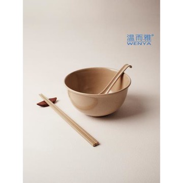 小碗一碗一勺稻谷殼飯碗套裝中碗中式家用小湯碗兒童寶寶老人稻殼