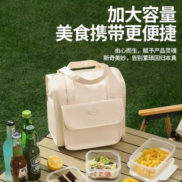 📣爆款推薦📣飯盒袋保溫便噹袋手提包學生帶飯防水防油上班族裝餐包加厚鋁箔袋 6Y2D