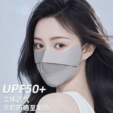 臺灣出🔥防曬臉罩 戶外騎行 防曬傷 防紫外線 面紗 面透氣 面罩 護眼角 口罩可調節