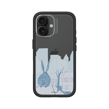 iPhone 16 Mod NX 黑 - 幾米 Jimmy Liao - 兔子系列-城市祕密