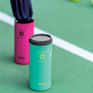 【孔雀Peacock】500ml 不鏽鋼杯保冰杯+保冰敷袋 戶外專用-孔雀綠