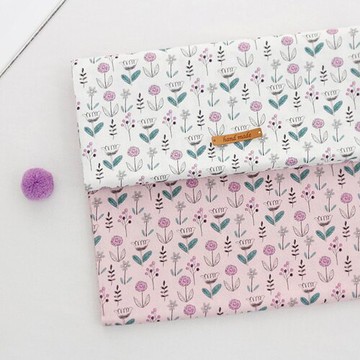 平紋棉 DIY手工布料 進口布料 手繪小花朵系列 FL2313