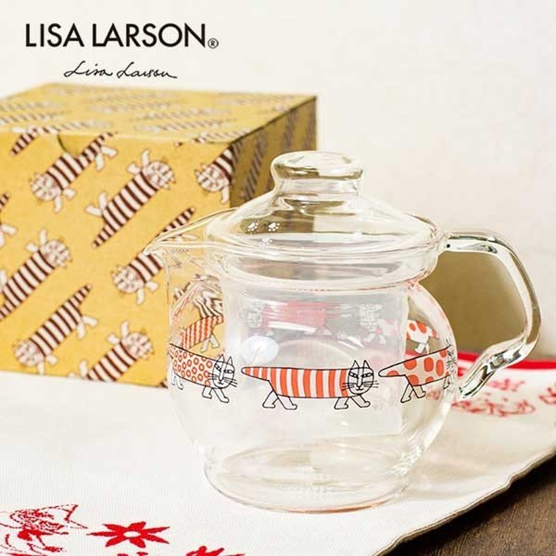 リサラーソン チャミエルｖフィルター茶こし付ポット 490ｍｌ 北欧おしゃれ かわいいティーポット Lisa Larson 紅茶 お茶 ガラス 軽量 ティーポッド クリス 通販 Lineポイント最大0 5 Get Lineショッピング