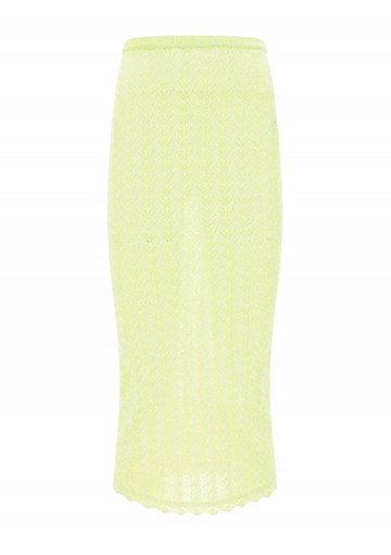 Alessandra Rich - Midi Skirt - Womens - Yellow