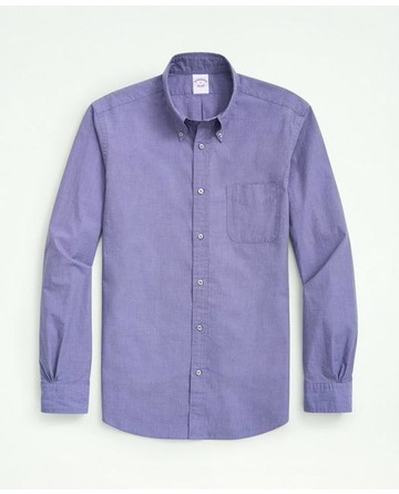 Brooks Brothers Men's Friday Shirt, Poplin End-on-End | Navy | Size 2XL