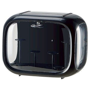 小麥購物 可疊加透明公仔展示盒 L1439 黑色  1個  24 x 19 x 16cm