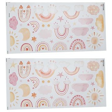 jb design 童趣風壁貼 br63986 80g  30 x 60cm  雲朵彩虹  2個