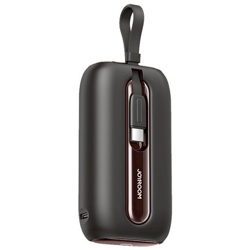 JOYROOM 機樂堂 繽紛系列 22.5W自帶雙線數顯Mini行動電源 20000mAh Lightning + Type-C  JR-L012 Plus  幕夜黑
