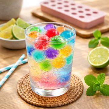 17孔圓形製冰盒 附蓋製冰格 冰塊直徑3cm 好取冰 防串味 冰模 冰塊盒