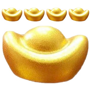 新年冰箱磁鐵 T 迷你元寶 5入組  1組