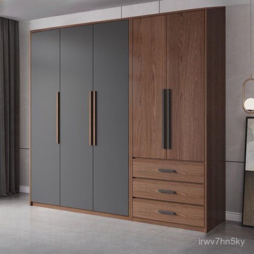 🎉全臺可上門安裝 破損補髮 衣櫃臥室現代家用實木質經濟型出租房用可對開小戶型免安裝收納大 T3TT