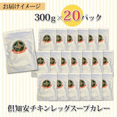 ふるさと納税 倶知安町 チキンが丸ごと1本入ったスープカレー 中辛 300g×20個