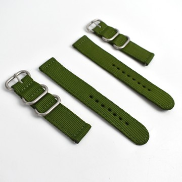 錶帶 素面墨綠尼龍錶帶【NEA23】