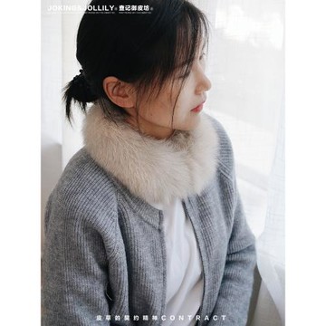 御皮坊雙面時尚女冬季溫暖圍脖